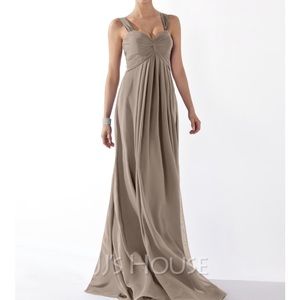 🦋🌙 NWT JJ’S HOUSE | Taupe Cap Sleeve Bridesmaid